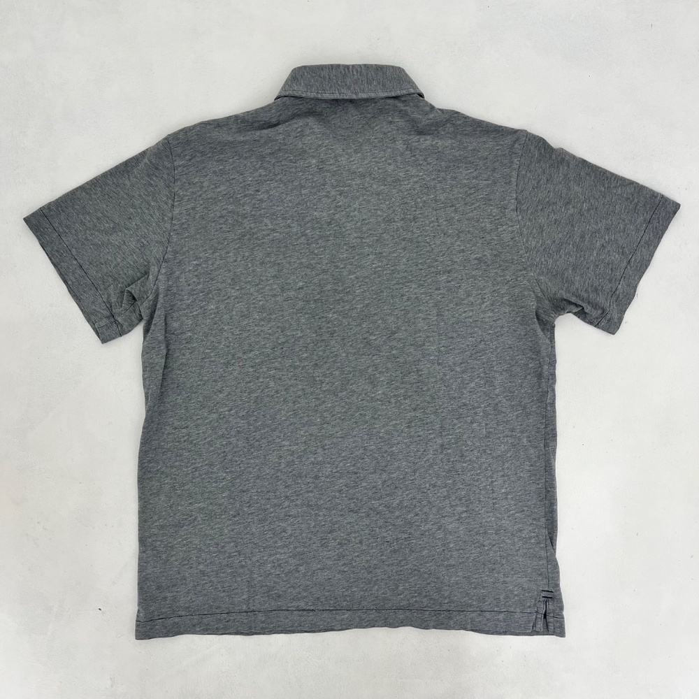 Patagonia Mens Medium Performance‎ Polo Shirt Gray Organic Cotton Short Sleeve - Picture 6 of 8